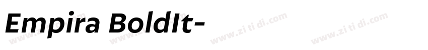Empira BoldIt字体转换